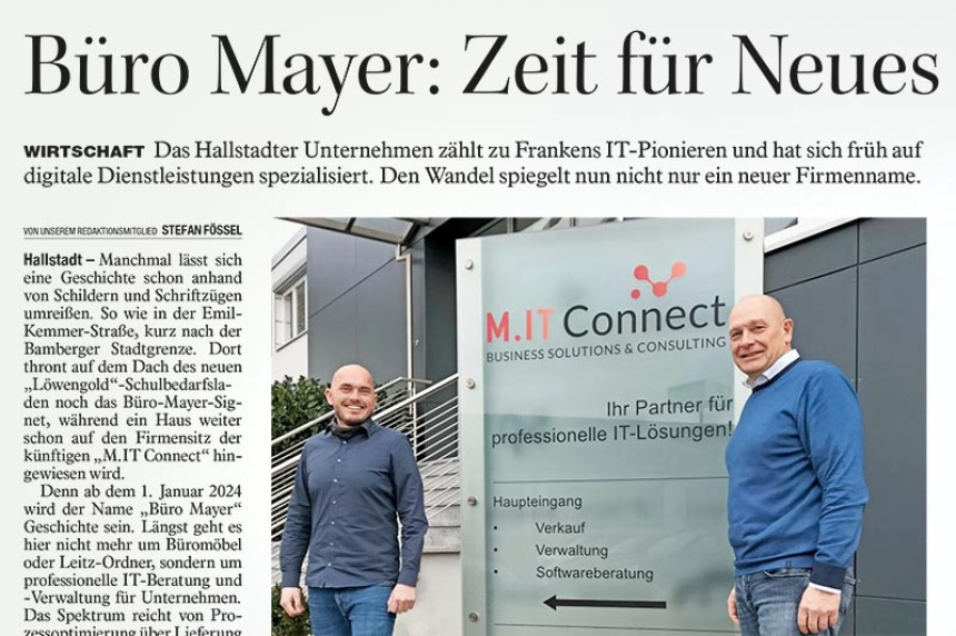 M.IT Connect in der Presse